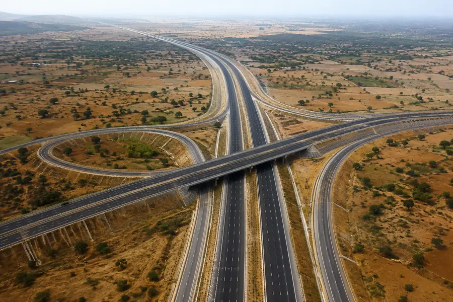 Delhi-Mumbai Expressway near Alwar